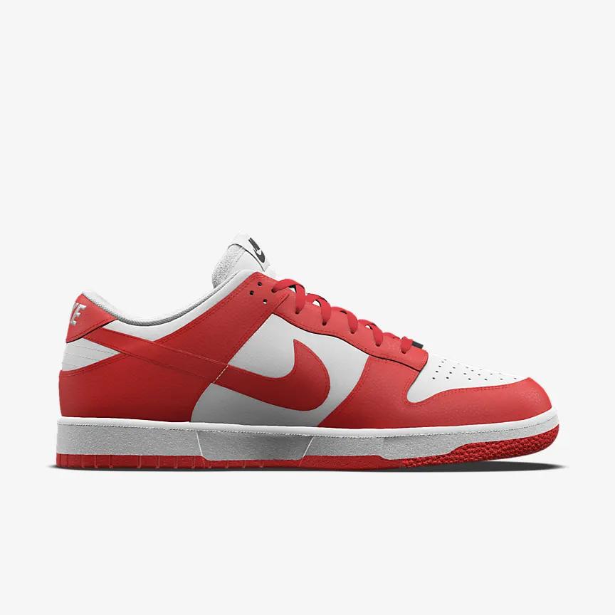 Giày Nike Dunk Low Unlocked By You Nữ Trắng Đỏ